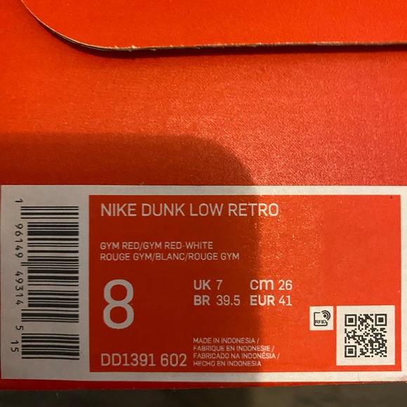 Nike Dunk Retro size 8 - Picture 2 of 5